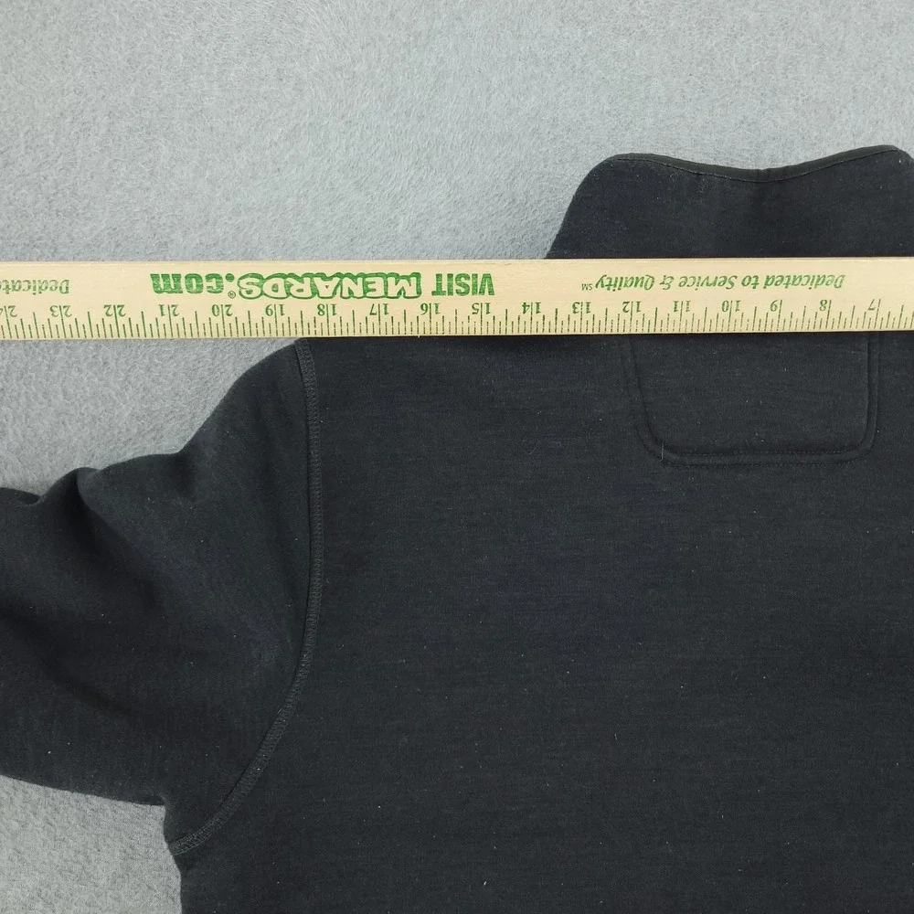 The North Face Sherpa Patrol Snap Fleece Mens L Gray Fleece Mock Neck Lined